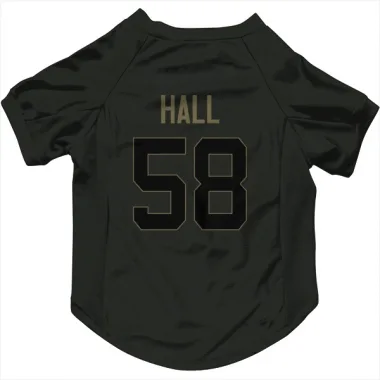 Black Seattle Seahawks Derick Hall   Service Dog & Cat Pet Jersey