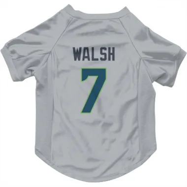 Gray Seattle Seahawks Blair Walsh   Dog & Cat Pet Jersey
