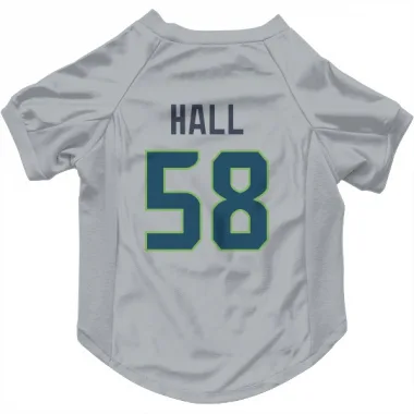 Gray Seattle Seahawks Derick Hall   Dog & Cat Pet Jersey