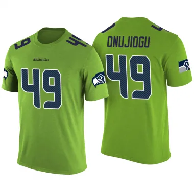 Green Men's Joshua Onujiogu Seattle Seahawks Color Rush T-Shirt