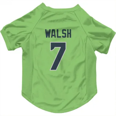 Green Seattle Seahawks Blair Walsh  Neon  Dog & Cat Pet Jersey