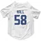 White Seattle Seahawks Derick Hall   Dog & Cat Pet Jersey